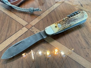 Böker Trio Taschenmesser Damaszenerstahl Sammlerstück aus 2008 perfekt