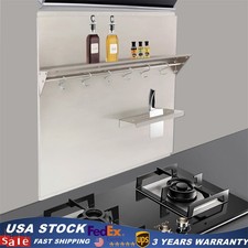 Backsplash 201 Stainless Steel Kitchen Range Hood Wall Tile Shield 29.5 x 29.5in