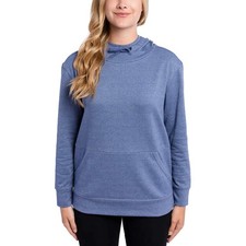 Champion Women's Fleece Pullover Hoodie - Blue/Small
