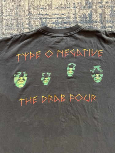 Vintage 1996 Type O Negative October Rust T Shirt XL Blue Grape Goth Metal Doom - Picture 5 of 7