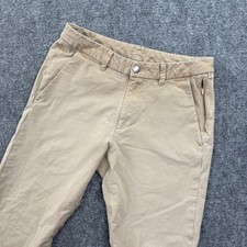 Lululemon ABC Pants Size 30x30 Slim Fit Khaki Tan Zipper Pocket Flaw Men's