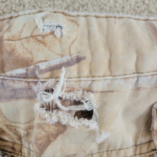 Game Winner Hunting Cargo Pant Mens L 34 Brown Camo Real Tree DISTRESSED Cotton - Picture 18 of 21