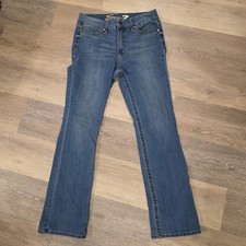 Seven7 Jeans Womens 10 Tummyless High Rise Boot Blue Medium Wash