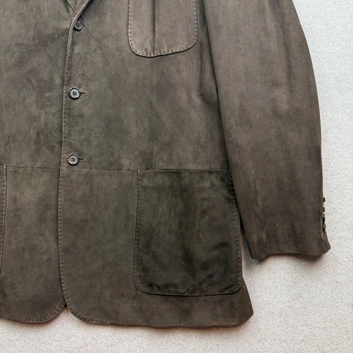 Ralph Lauren Purple Label Jacket Men 44L Suede 100% Lambskin Pockets Italy Made - Picture 14 of 17