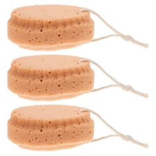 3 Pcs Loofah Exfoliating Body Scrubber Baby Bath Sponges for Newborns