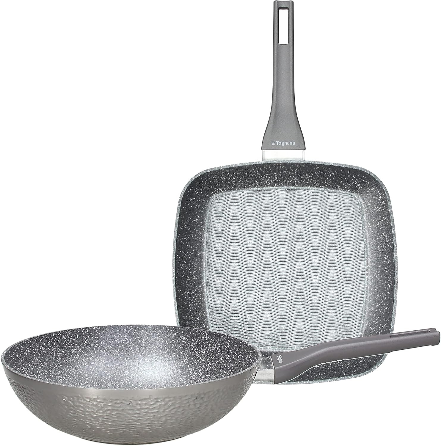 Cucina Creativa con Set Deep Moon Tognana: Wok e Grill Antiaderenti