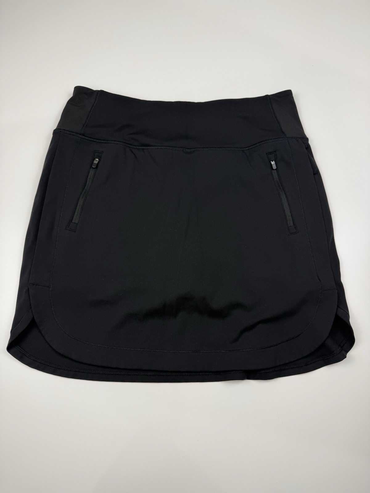 Athleta Black Fairway Golf Skort 18” Size Large Golf Tennis Pickleball Run