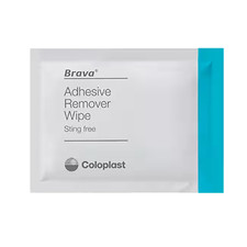 Coloplast Brava Adhesive Remover Wipes Pack of 50 Ostomy Gentle Sting free