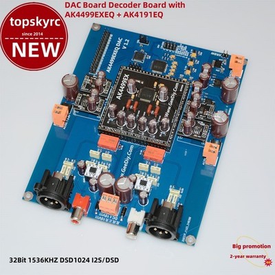 GEEDIY 32Bit 1536KHZ DSD1024 I2S/DSD DAC Decoder with AK4499EXEQ + AK4191EQ tp1
