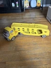 Vintage 1960s Tonka Car Carrier Transporter Yellow White Wall Tires 28" Read