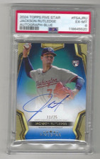 JACKSON RUTLEDGE 2024 Topps Five Star - Blue (AU)(RC) /25 PSA 6