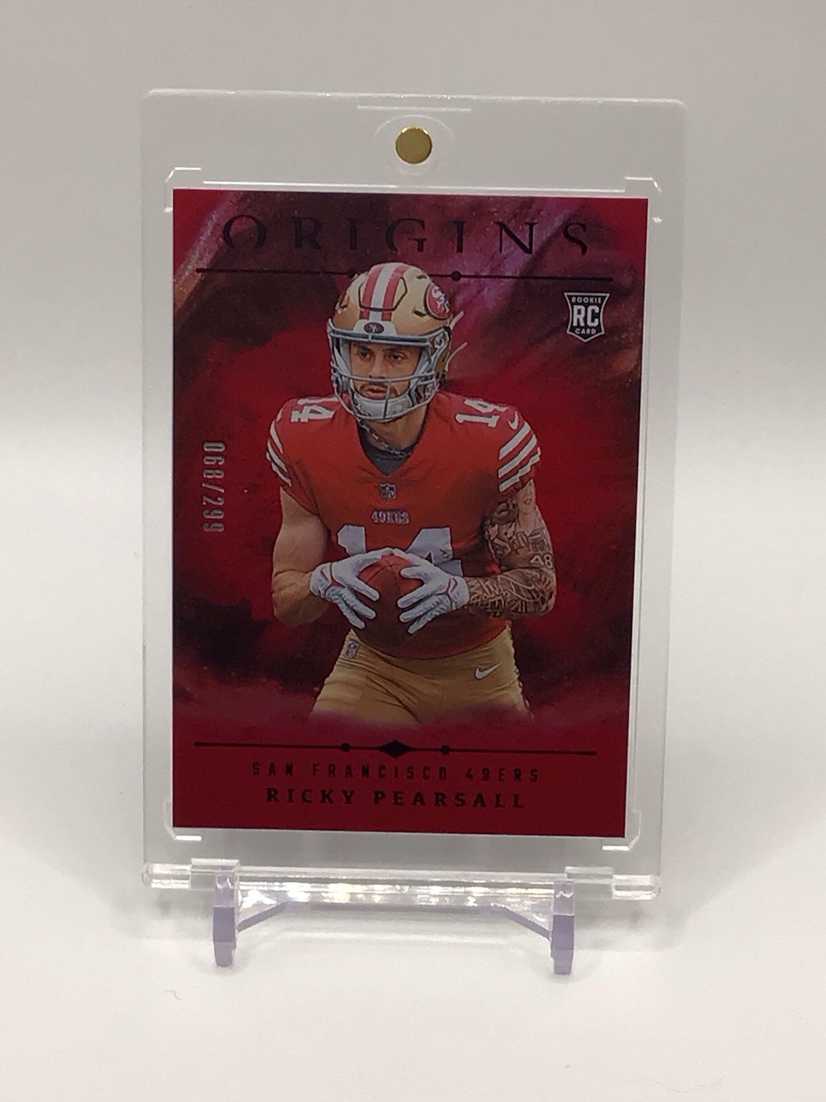 2024 Panini Origins - Rookies Ricky Pearsall #133 Holo Red /299 (RC)