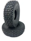 TWO 4.10/3.50-4 410/350-4  Turf Lawn Mower Go Kart TIRES Tubeless 410 350 4
