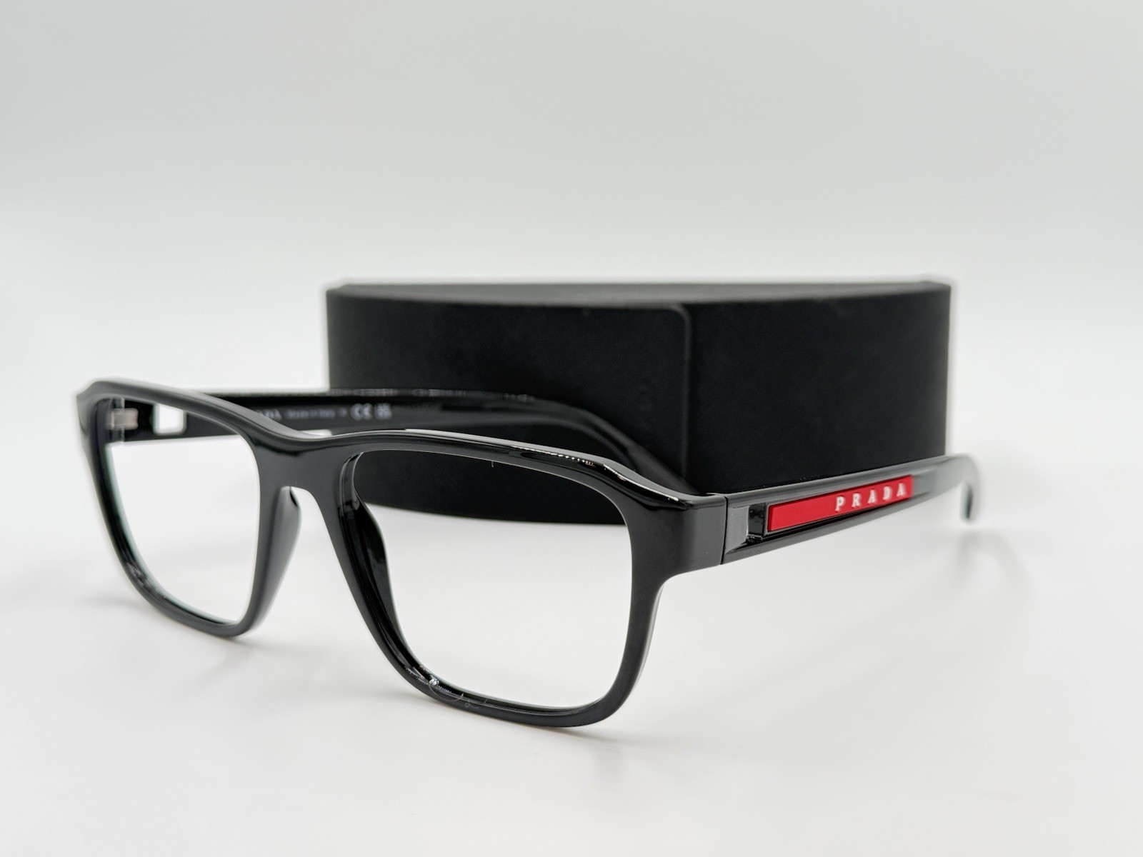 PRADA LINEA ROSSA VPS04N 1AB-1O1 BLACK FRAME ONLY AUTHENTIC ITALY