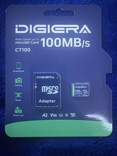 128GB CT100 microSDXC UHS-I Card  Adapter  100MB/s  C10 U3 V30 A2 4K