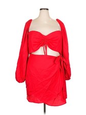 PrettyLittleThing Women Red Cocktail Dress 20 Plus