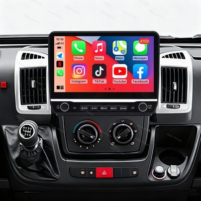 4+64GB Für Fiat Ducato 2006-2023 Android 15 CarPlay Autoradio Navi GPS BT +KAM