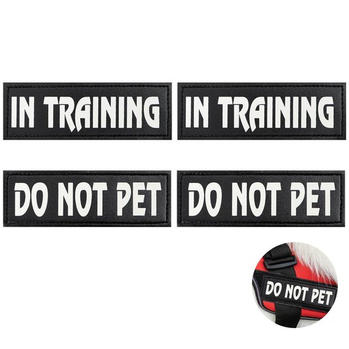 Reflective Service Dog Patches in Training Patch for Service Vest Dog