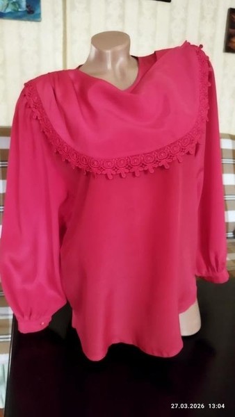Women Shirt Red Polyester 48