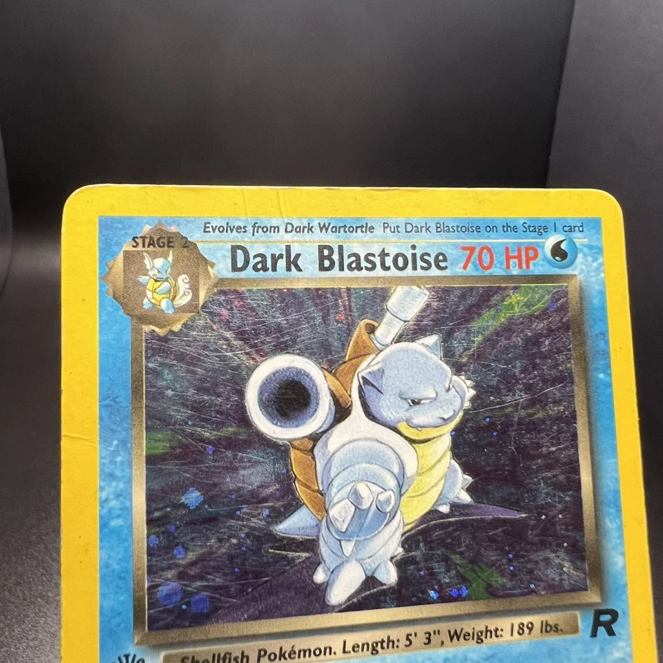 Dark Blastoise 1st Edition Holo 3/82 Team Rocket DAMAGED(See Photos) Pokemon TCG - Image 2 of 4