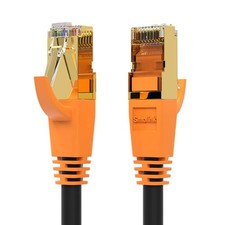 Ethernet Cable 20 ft, Cat 8 High Speed 40Gbps 2000Mhz Cat8 20ft 1pack, black