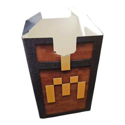 McDonald's 2025 Happy Meal Juguete Minecraft Caja VACÍA Doblada Coleccionable - Imagen 2 de 3