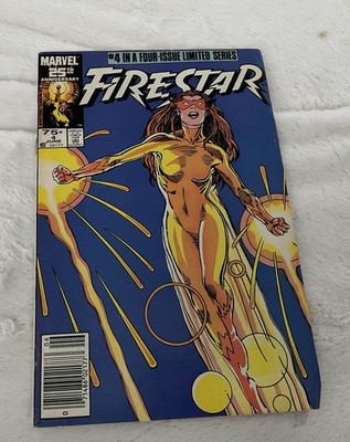 Marvel Firestar #4 (1986) Featuring Spider-Man & Power Pack Comic Book