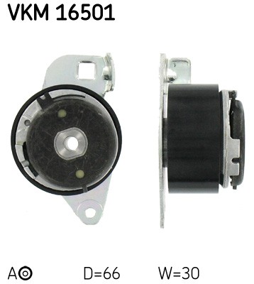 Upper Left SKF-OE VKM 16501 Tensioner Pulley, timing belt for RENAULT - Image 2