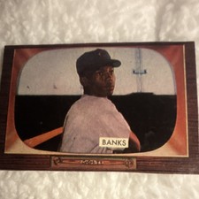 Bowman 1955 Ernie Banks #242 Chicago Cubs MLB Baseball Card Reprint