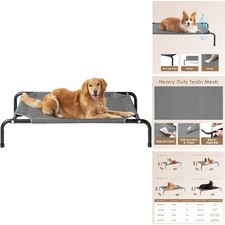 Elevated XL Dog Cot Bed for Extra Large Dogs - Waterproof  Cooling Design
