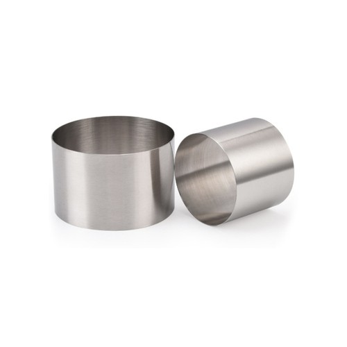  2 Pcs Biscuit Cake Dessert Mold Stainless Steel Mousse Ring Cookie Mould - Picture 11 of 11
