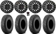 System 3 SB-6 15"Wheels Bk 6+1 32"Incursion A/T Tires Kawasaki Mule Pro FXTKRX