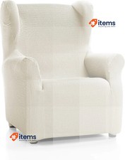 Martina Home Tunez Sofa Cover Wing Chair Wingchair Ivory White