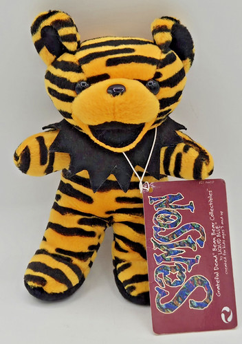 Grateful Dead Dancing Bean Bear Plush SAMSON Liquid Blue Vintage *FREE SHIP
