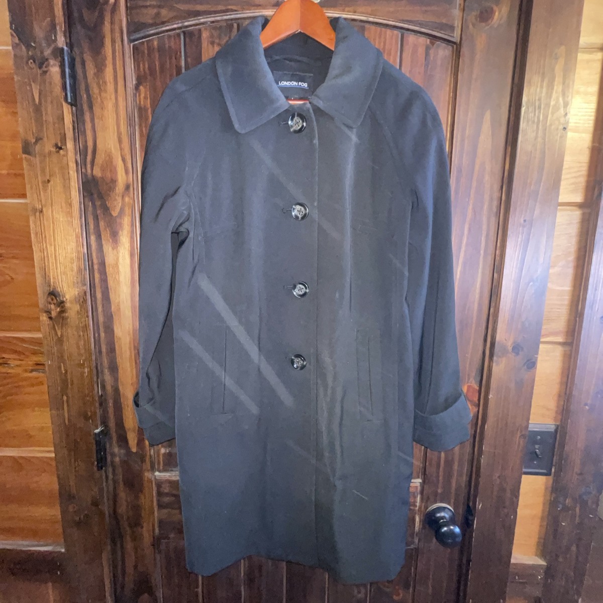 London fog ladies large black raincoat | eBay
