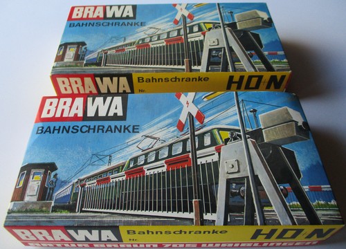 BRAWA H0 +N 2 x 1146 Bahnschranke in OVP | Condition: Gebraucht