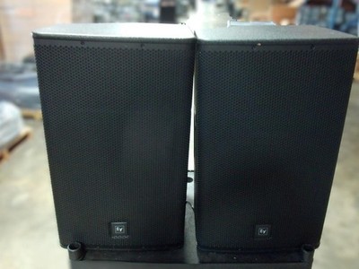 Lot Of 2 EV Electro Voice ELX115P 15'' 1000W Powered Active LoudSpeaker w/ Case