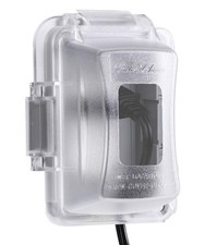 1x Weatherproof Electrical Plug Cover Clear Polycarbonate Outdoor Outlet Shield