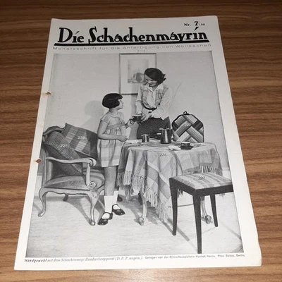 „DIE SCHACHENMAYRIN“ MONATSSCHRIFT WOLLSACHEN VINTAGE MODE 7/1930 - Bild 1 von 3
