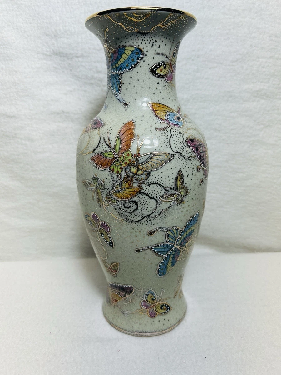 中国蝴蝶花瓶印第安纳收藏中国花瓶、罐子(1900-现在) | eBay