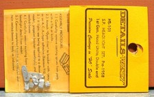 DETAILS WEST HO S.P. HEADLIGHT SET Pre-1958 1st Gen. HOODS, DOUBLE END HS-101