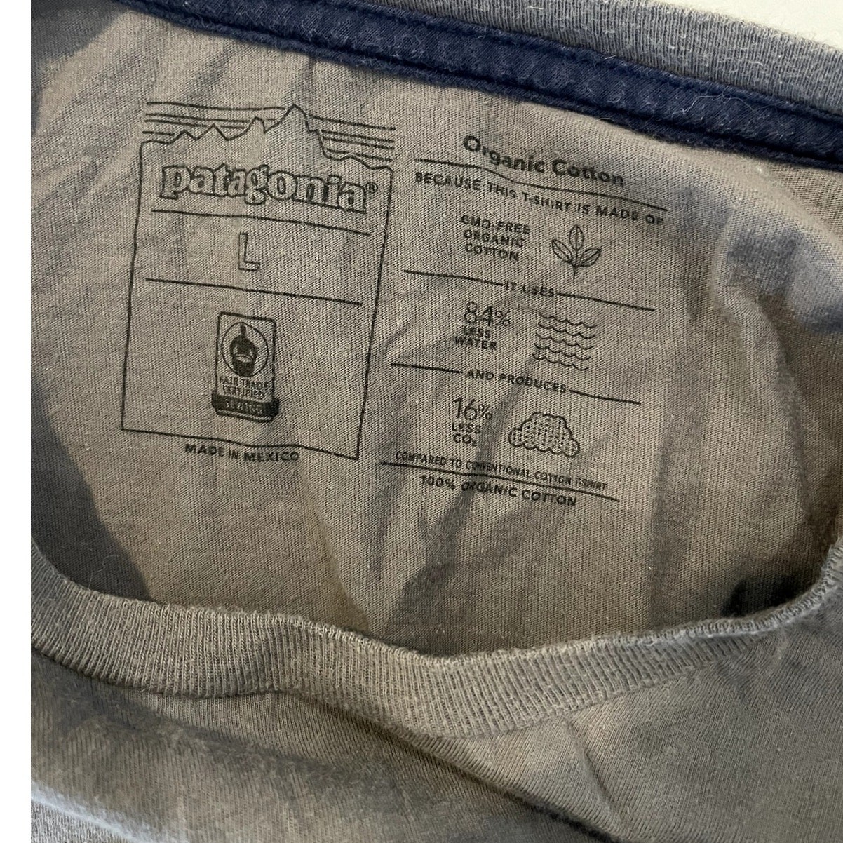 ALTRA T Shirt In Cotone A Maniche Corte Patagonia Uomo Con Logo P 6 Grigio Taglia L