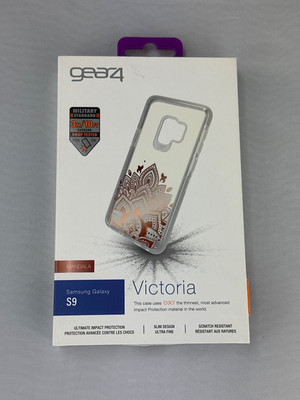 Gear 4 Victoria Case for Samsung Galaxy S9 - Clear/Mandala Design