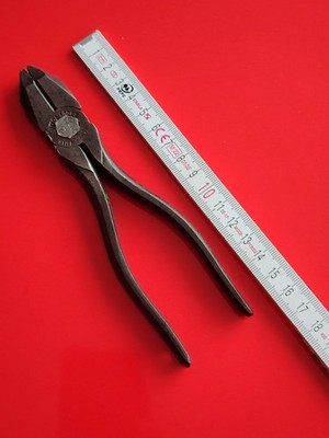 Vintage Utica Tools No. 1950-6 Lineman Pliers w/Side Cutters Made in USA