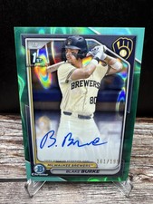 2024 Bowman Draft Blake Burke Chrome Prospect Aqua Lava Auto /199 #CPA-BB (RC)