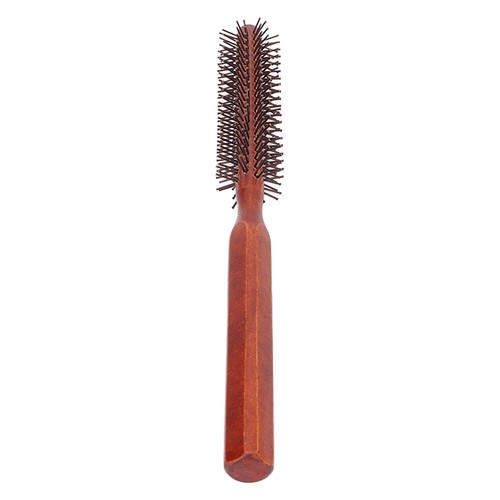 Round Styling Hair Brush Curling Roller Hairbrush Small Wood Brush Unisex - Picture 7 of 24