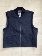 Men size L Vest Burberry Zip Up Vest Inner Vintage Tops Original