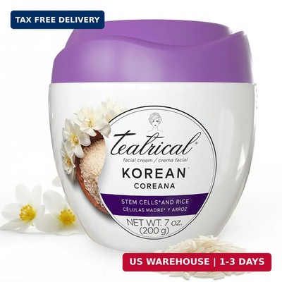 TEATRICAL Korean Facial Cream with Stem Cells and Rice, Face Moisturizer for Wom