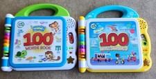 Set 2 Toys LEAP FROG Learning Friends 100 Words Book  100 Things That Go Works