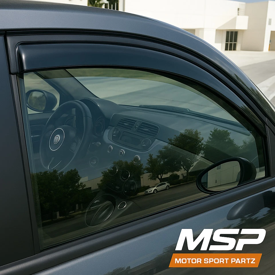 Protector solar para visera de ventana fuera de canal 4 piezas 2008-2010 08-10 Suzuki SX4 Crossover Foto 3 de 4